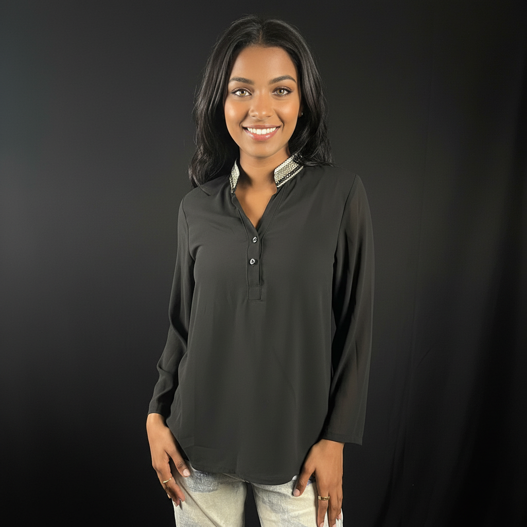 Black Crop Top - Image 2