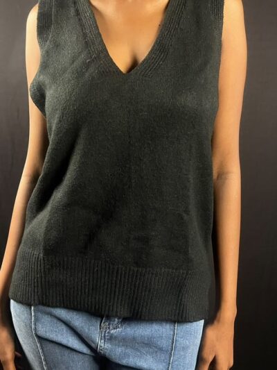 Essential Black V-Neck Sweater Vest