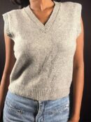 Classic Grey V-Neck Sweater Vest